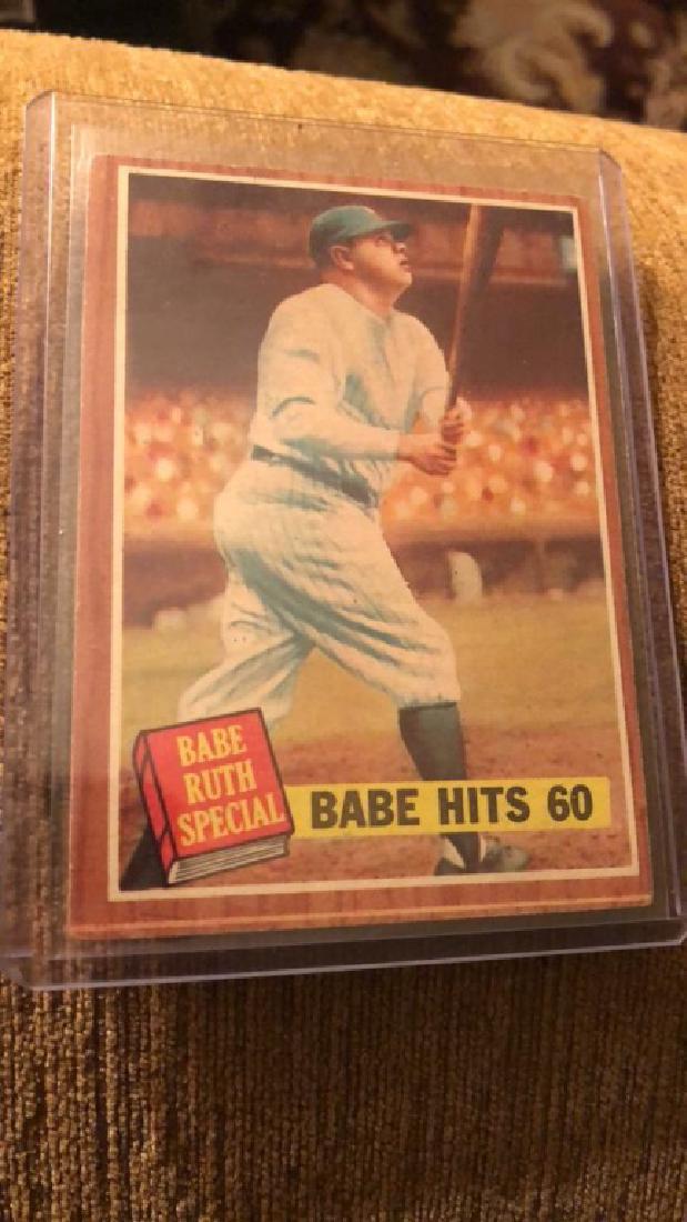 1962 tops Babe Ruth special baby hit 60 nice (1 of 2)