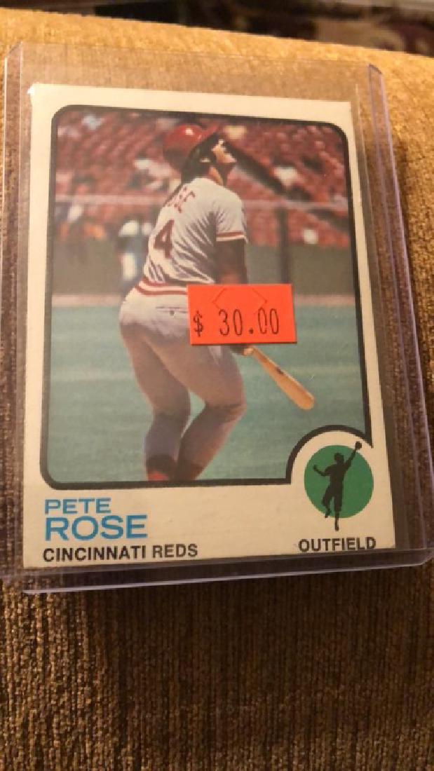 Pete rose 1973 topps nice shape (1 of 2)