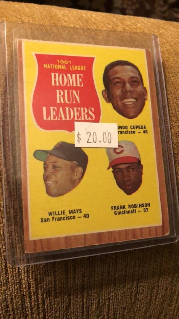 1962 tops homerun leaders Willie Mays Frank (1 of 2)