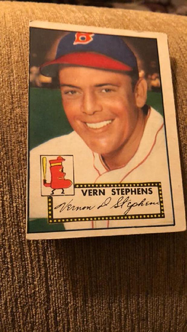 1952 topps Vern Stephens vintage baseball card (1 of 2)