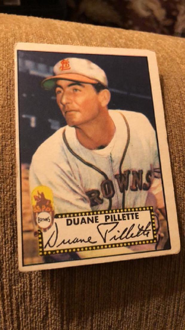 Duane Pillette 1952 Topps Vintage baseball card (1 of 2)