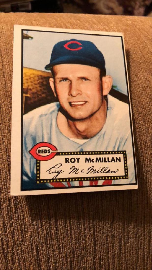 Roy McMillan 1952 topps vintage baseball card (1 of 2)