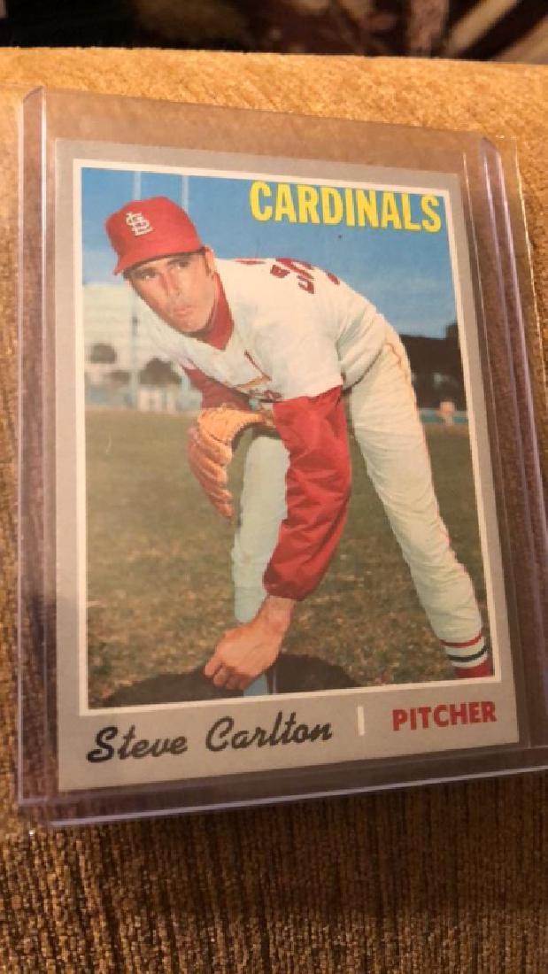 Steve Carlton 1970 tops vintage baseball card (1 of 2)