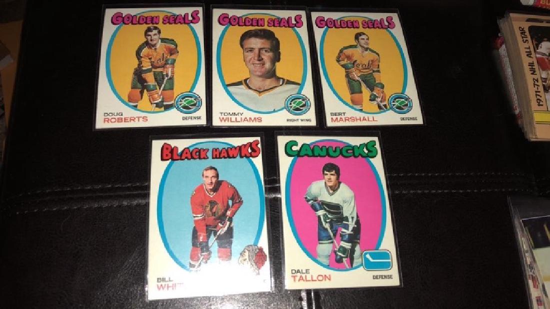 1971 Topps vintage hockey card lot of five all (1 of 3)