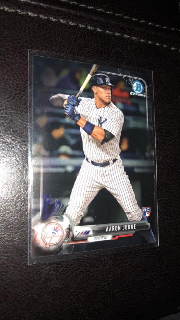 Aaron Judge 2017 Bowman chrome rookie (1 of 2)