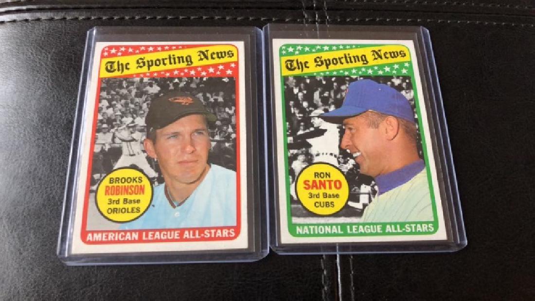 Brooks Robinson and Ron Santo 1969 tops the (1 of 2)