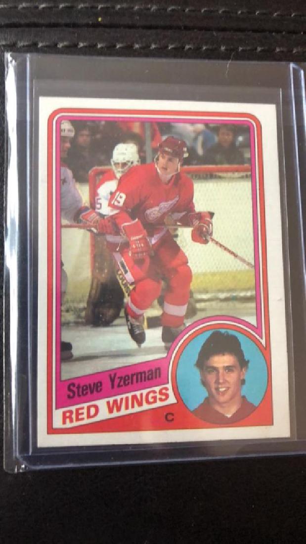 Steve Yzerman 1984-85 Topps RC nice shape look (1 of 2)