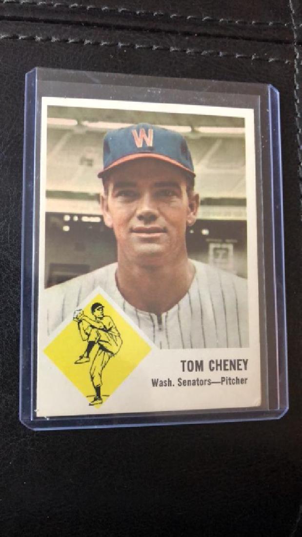 Tom Cheney 1960 Fleer Vintage Baseball card (1 of 2)