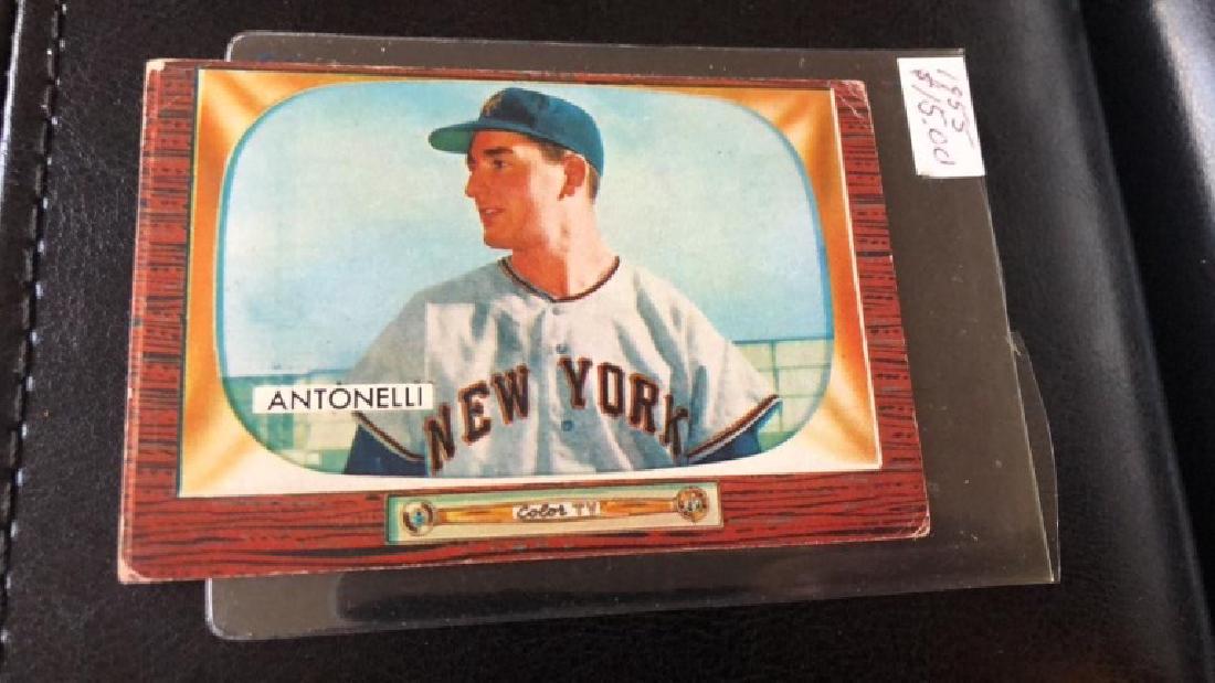 Johnny Antonelli 1955 Bowman Vintage Baseball (1 of 2)