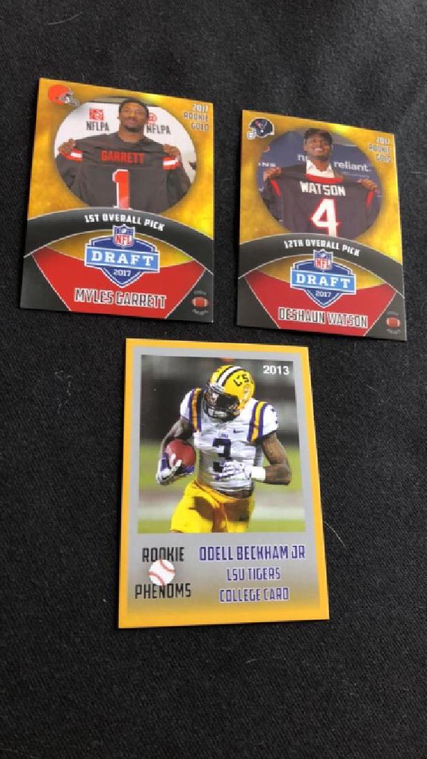 Miles Garrett DeShawn Watson Odell Beckham Junior: three card rookie lot