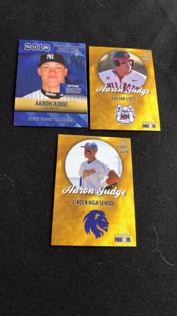 Aaron Judge 3 card Rookie phenom Lot (1 of 3)