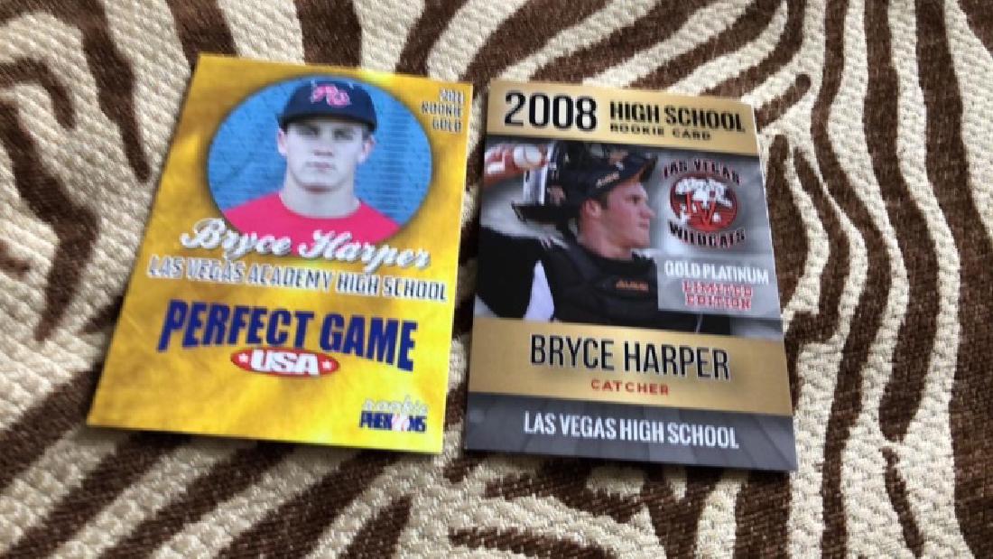 Bryce Harper 2 card Rookie phenom lot (1 of 1)
