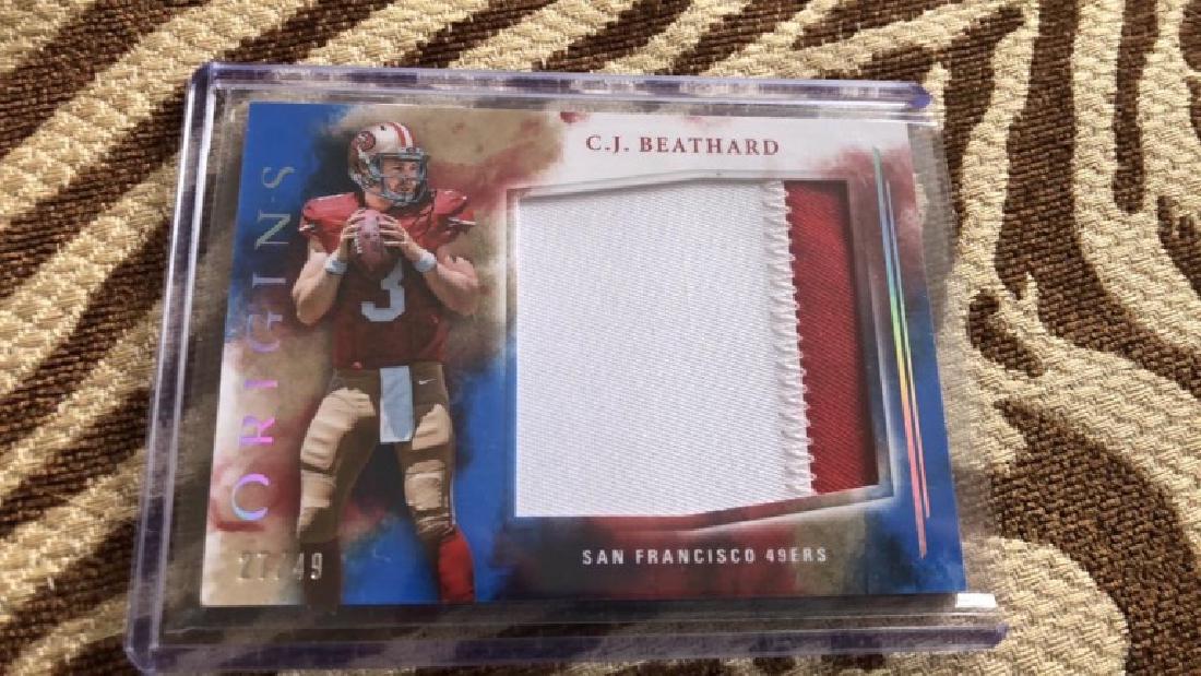 CJ Beathard 2017 Origins 2 Color jumbo patch /49 (1 of 1)