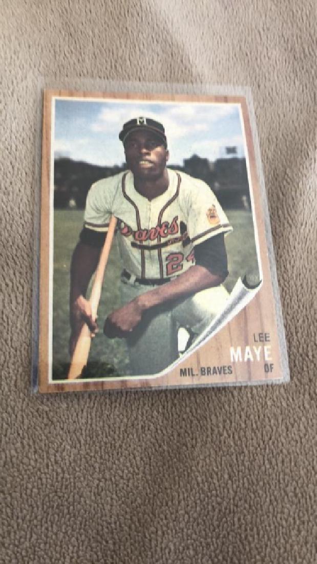 Lee Maye 1962 Topps Semi High # set break sharp (1 of 2)