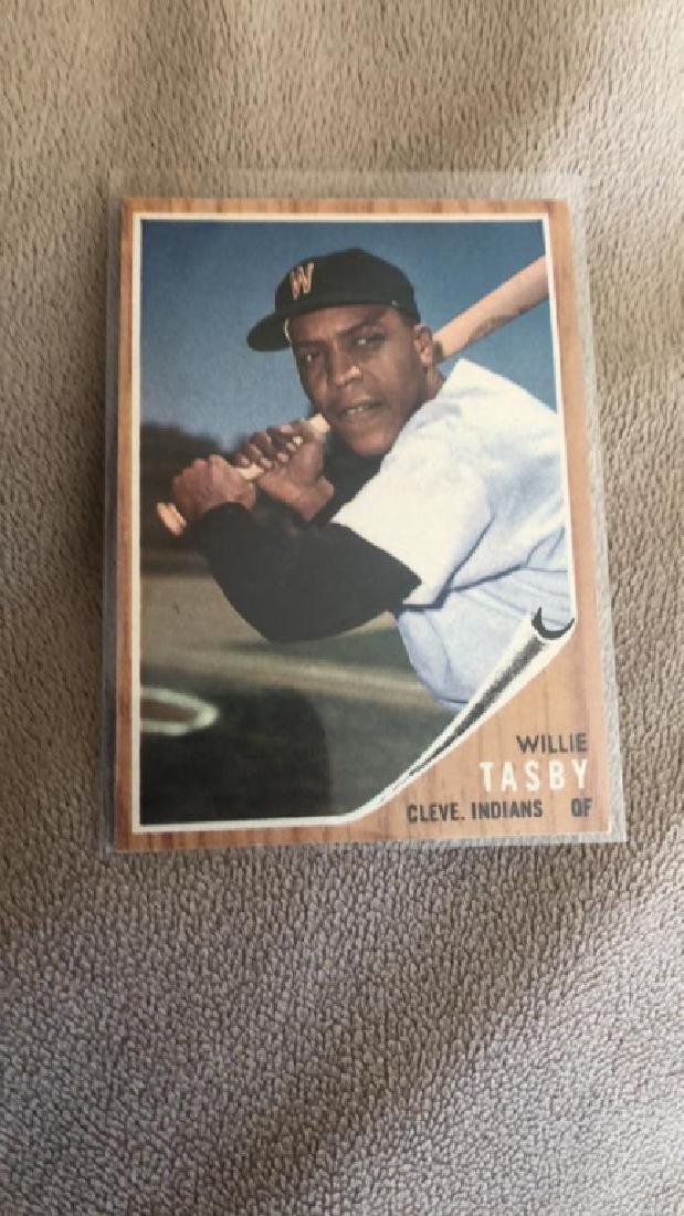 Willie Tasby 1962 Topps Semi High # set break (1 of 2)