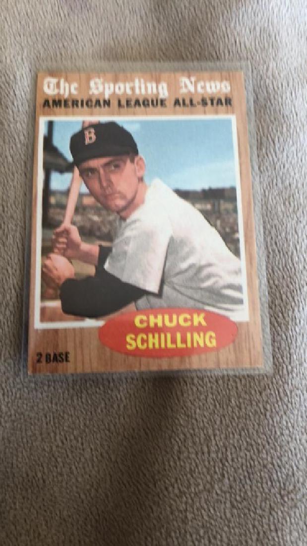 Chuck Schilling 1962 Topps High # set break sharp (1 of 2)