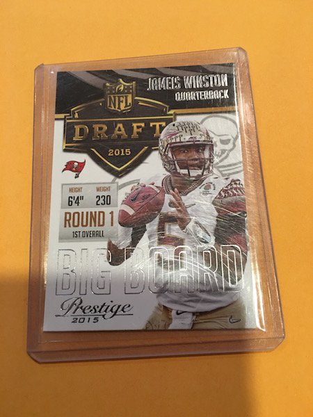 2015 Prestige Jameis Winston Big Board RC Bucs (1 of 1)