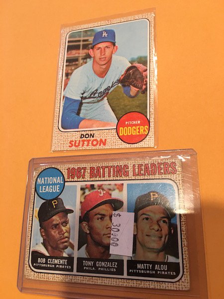 1968 Topps Roberto Clemente #1 Baseball Card and Don (1 of 2)
