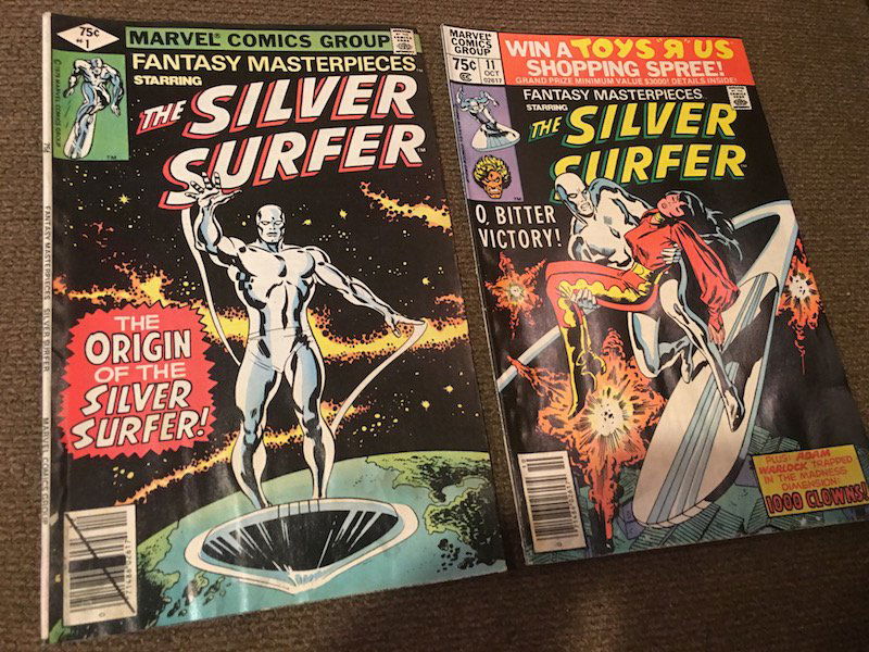 Vintage Silver surfer comic lot (1 of 2)