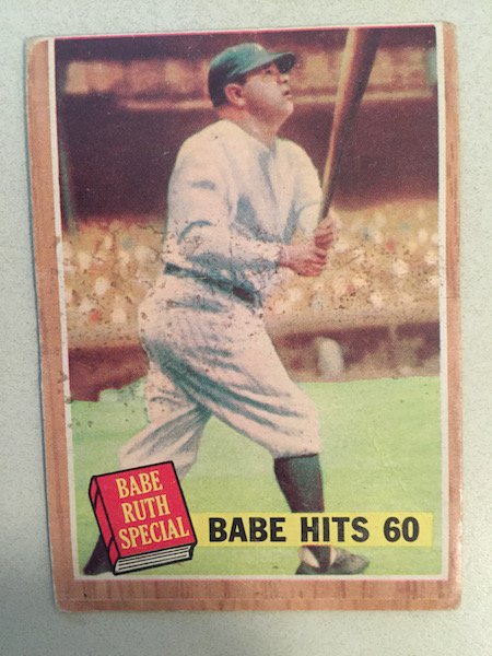 1962 Topps Babe Ruth Special #139 Babe Hits 60 (1 of 1)