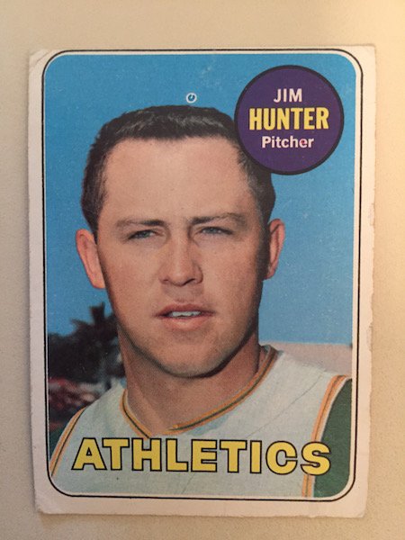 1969 Topps Jim "Catfish" Hunter #235 (1 of 1)