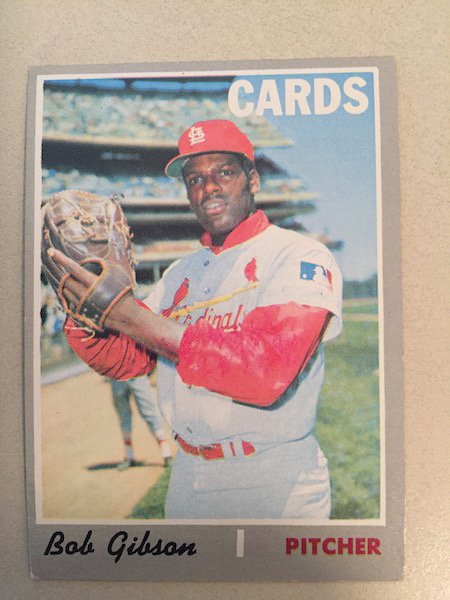 1970 Topps Bob Gibson Semi High #530 (1 of 1)