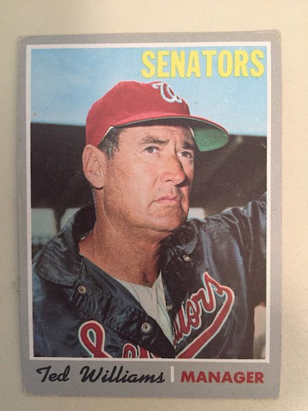 1970 Topps Ted Williams #211: 1970 Topps Ted Williams #211