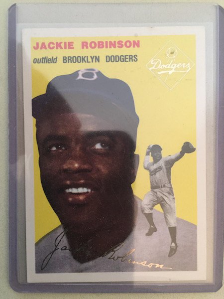Jackie Robinson Topps Archives 1954 Gold Card: Jackie Robinson Topps Archives 1954 Gold Card