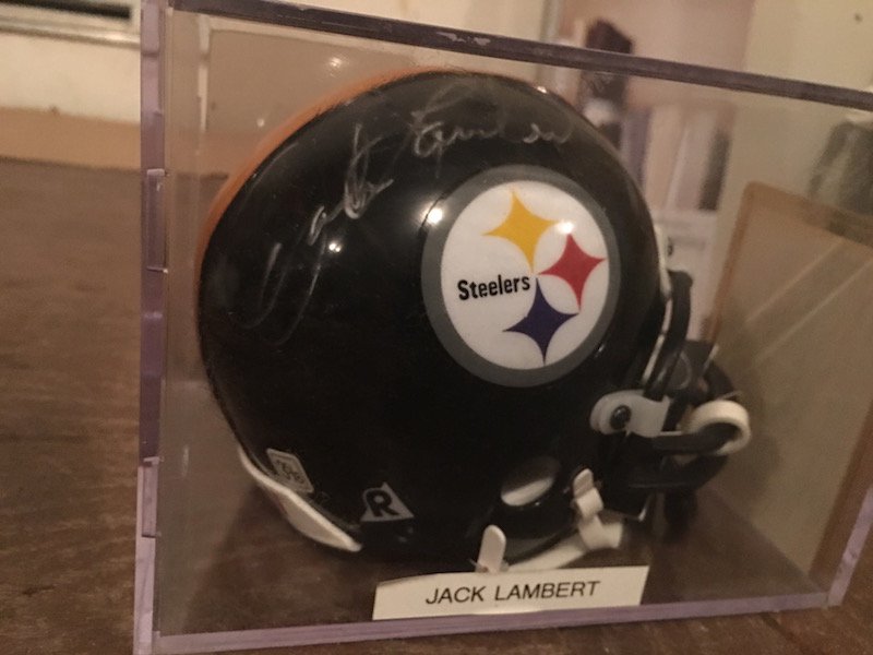 Jack Lambert Pittsburgh Autograph Steelers Mini Helmet (1 of 3)