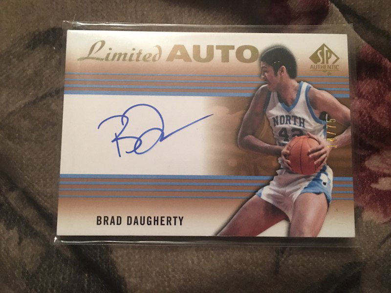 Brad Daugherty SP Authentic limited Auto /75 (1 of 2)