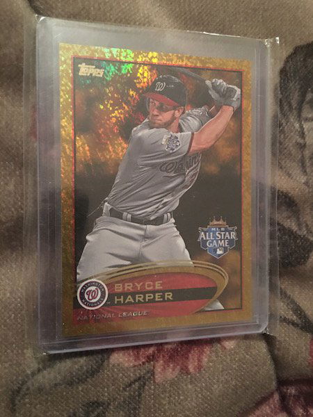 Bryce Harper Topps Update Gold Sparkle 2012 #us299 (1 of 2)