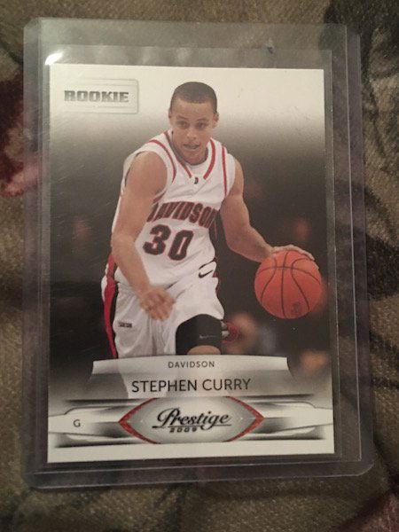 2009 Prestige Warriors Davidson Stephen Curry Mint RC (1 of 2)