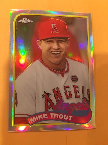 2014 Topps Chrome Refractor Mike Trout #89TC-MT 1989 (1 of 2)