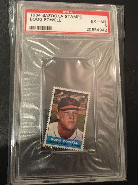 1964 Bazooka Stamps Boog Powell Graded PSA 6 (1 of 1)
