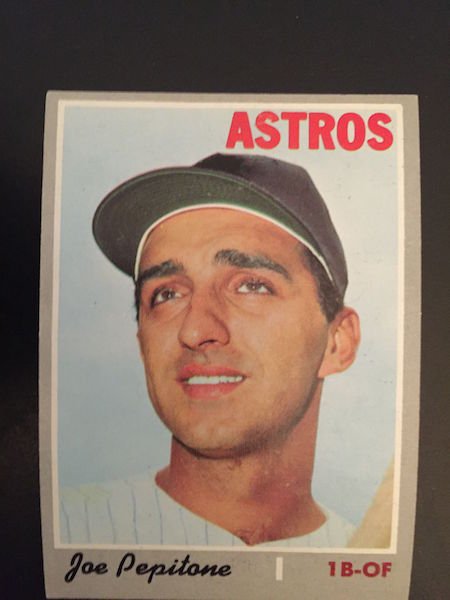 Joe Pepitone 1970 Topps #598 Semi High (1 of 1)