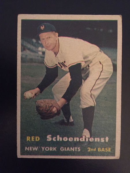Red Schoendist 1957 Topps #154 (1 of 1)