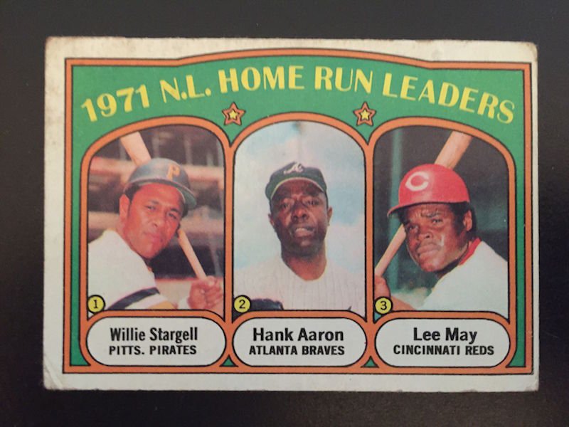 1971 NL Home Run Leaders 1972 Topps #89Stargell Aaron (1 of 1)