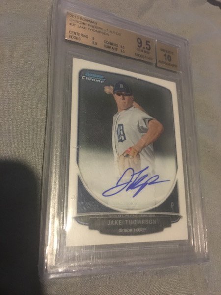 2013 Bowman Chrome Jake Thompson Auto Graded 9.5/10 (1 of 2)