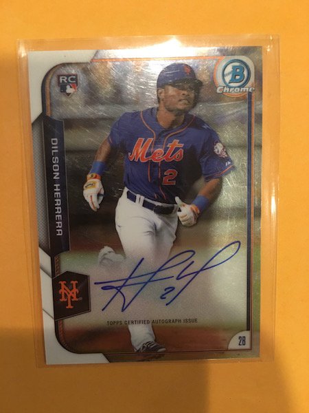 DILSON HERRERA 2015 Topps Chrome Rookie Auto Autograph (1 of 1)