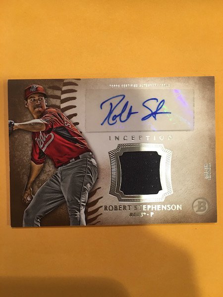 2015 Bowman Inception Robert Stephenson auto/relic (1 of 1)