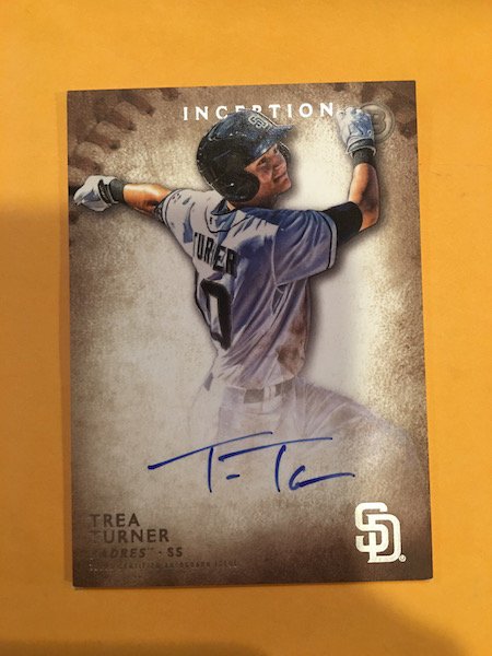 2015 Topps Inception Trea Turner Prospect Rookie Auto! (1 of 1)