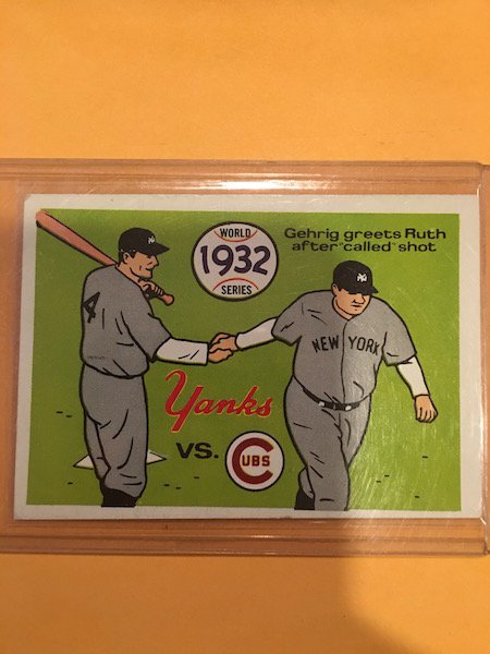 1970 Fleer World Series #29 1932 Yankees/Cubs Ruth (1 of 2)