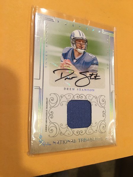 Drew Stanton National treasures autographed jersey: Drew Stanton National treasures autographed jersey