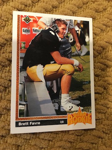 Brett favre 1991 Upper Deck RC (1 of 1)
