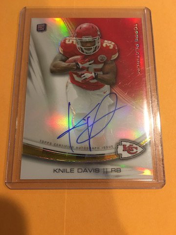 Knile Davis 2013 Topps Platinum Auto RC (1 of 2)