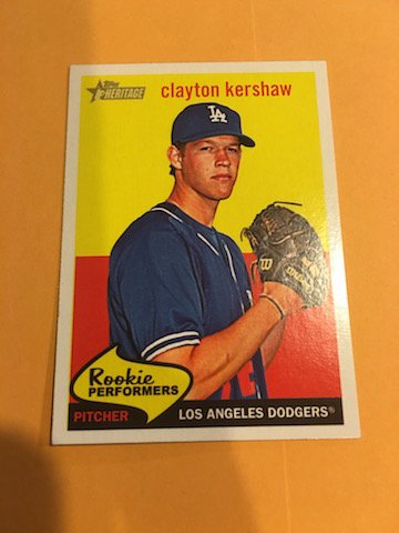 Clayton Kershaw 2008 Topps Heritage Rookie Performers (1 of 2)