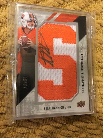 2015 Upper Deck Sean Mannion Rookie Lettermen Auto (1 of 2)