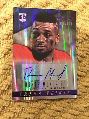 Donte Moncrief 2014 Prestige RC Auto Crease top Corner (1 of 2)