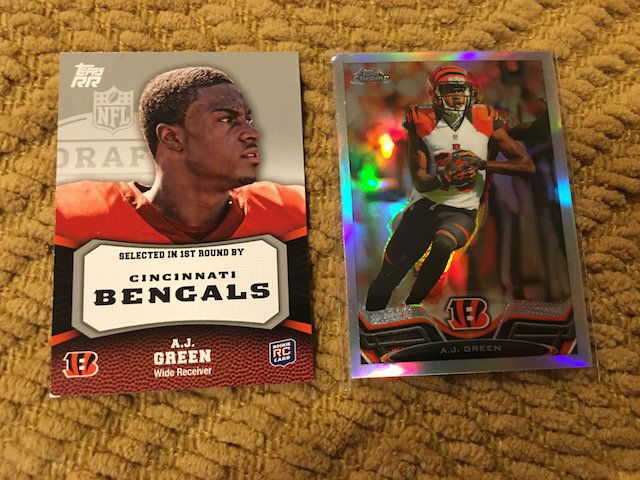 AJ Green Topps RR RC and Topps Chrome Refractor Lot (1 of 1)