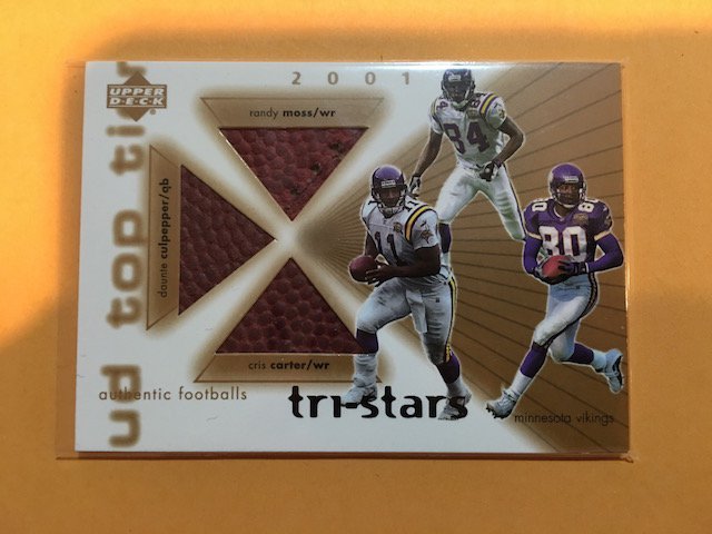 Randy Moss Cris carter Dante Culpepper 2001 Tri Stars (1 of 2)
